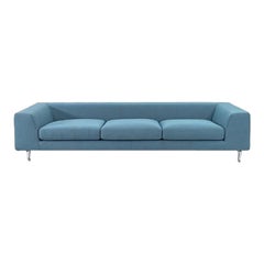 2022 Marcel Wanders 3Seat Sofa Zliq 270 Element Island Twill Melange, Lagoon Toe