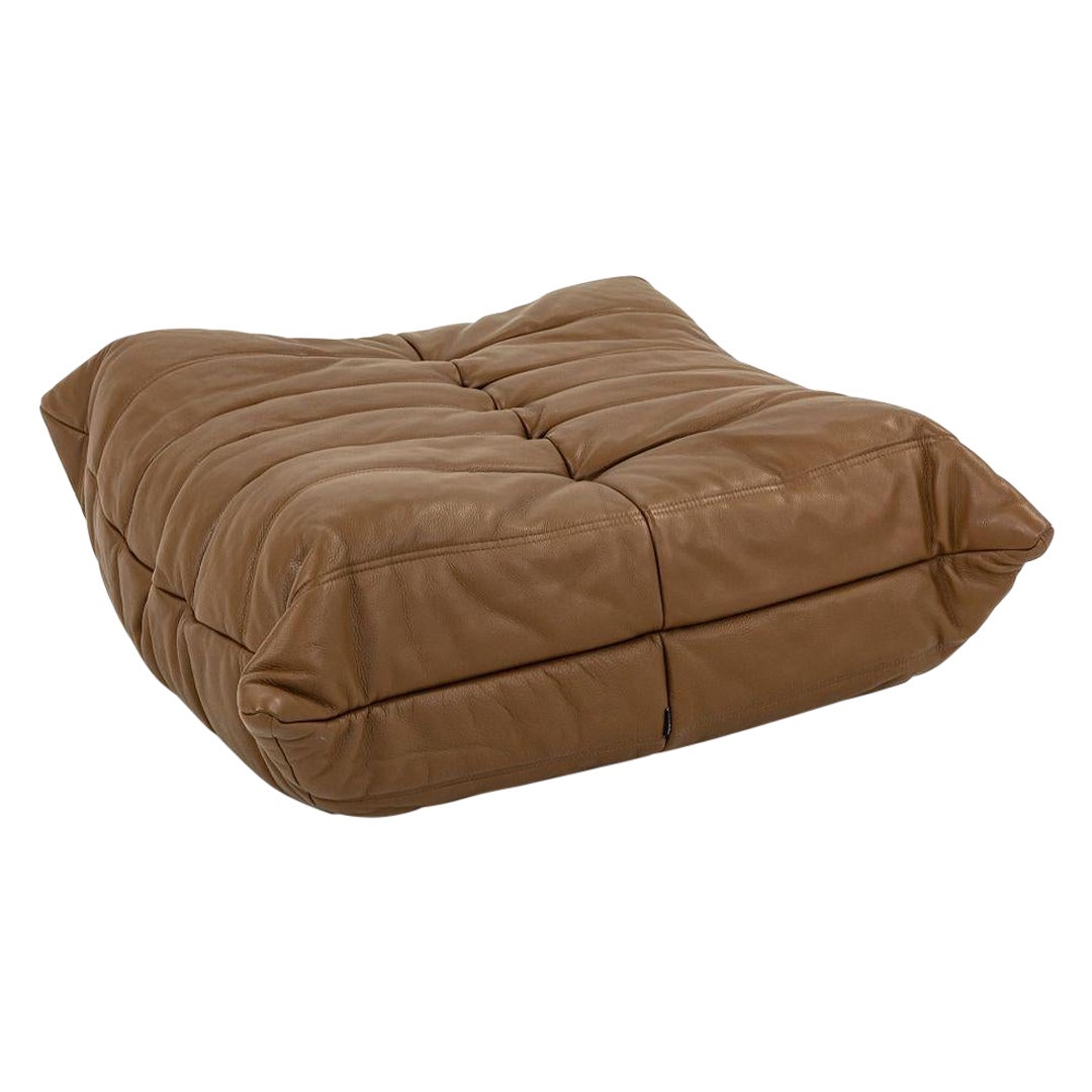 2023 Michel Ducaroy for Ligne Roset TOGO Footstool Ottoman in Kyoto Leather