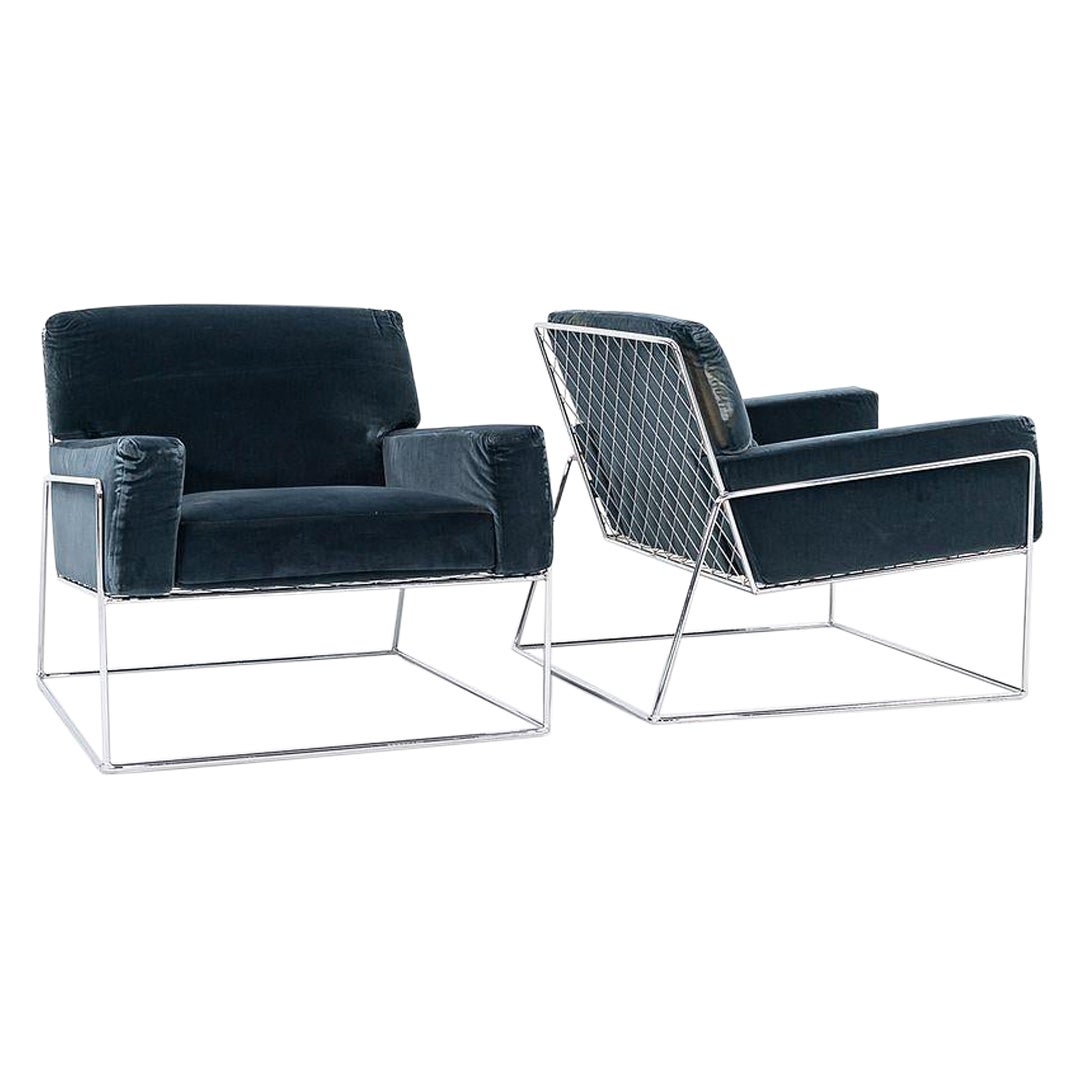 Paar Marcel Wanders-Sessel für Moooi Charles, Harald 182, Chrom, 2022 im Angebot