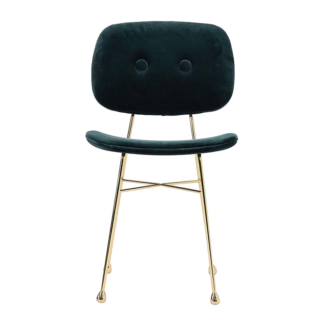 2022 Nika Zupanc pour Moooi Golden Chair Harald 3, 982 Cadre doré