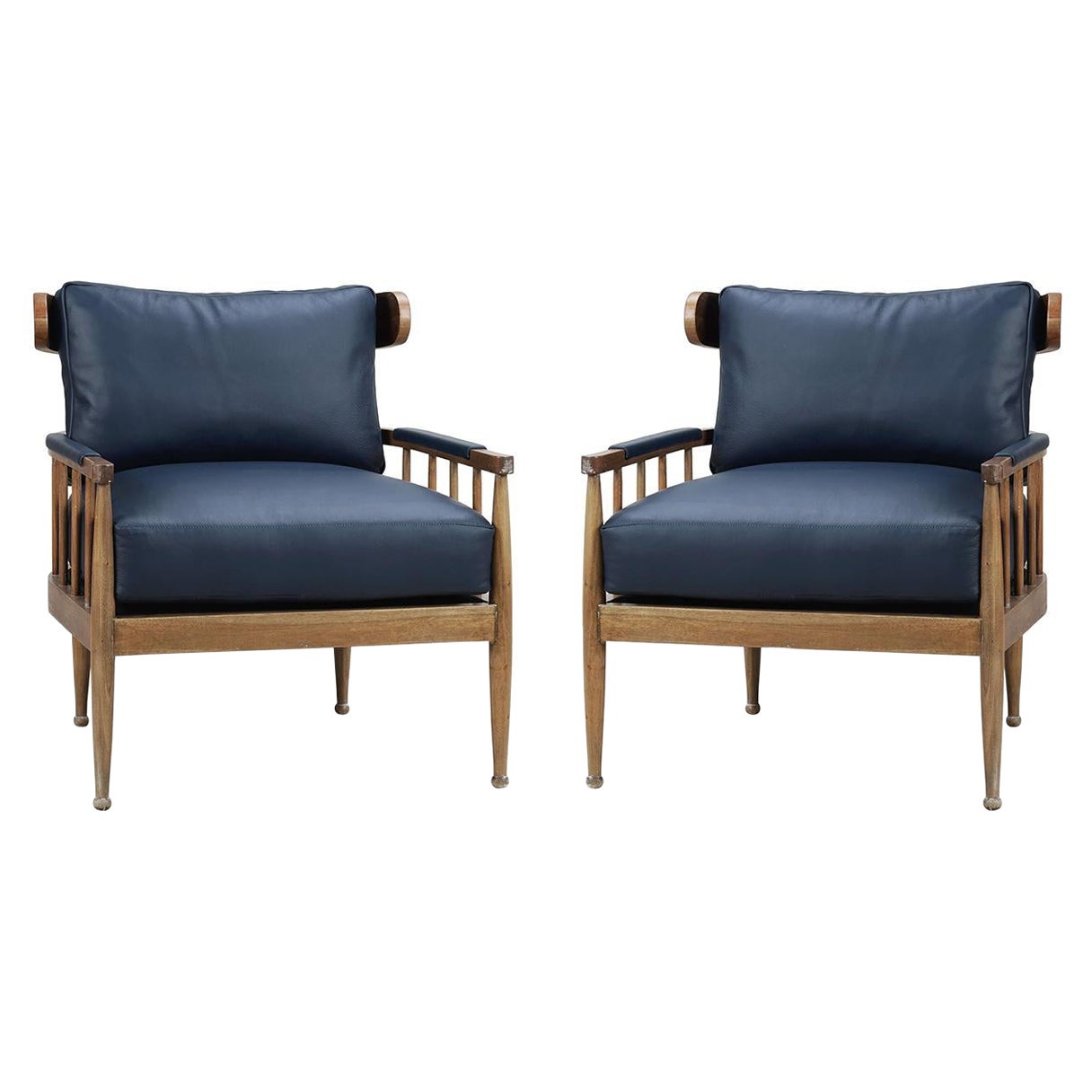 Moderne Spindelsessel, Paar