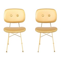 2022 Pareja de Nika Zupanc para Moooi Silla de comedor / auxiliar dorada mate