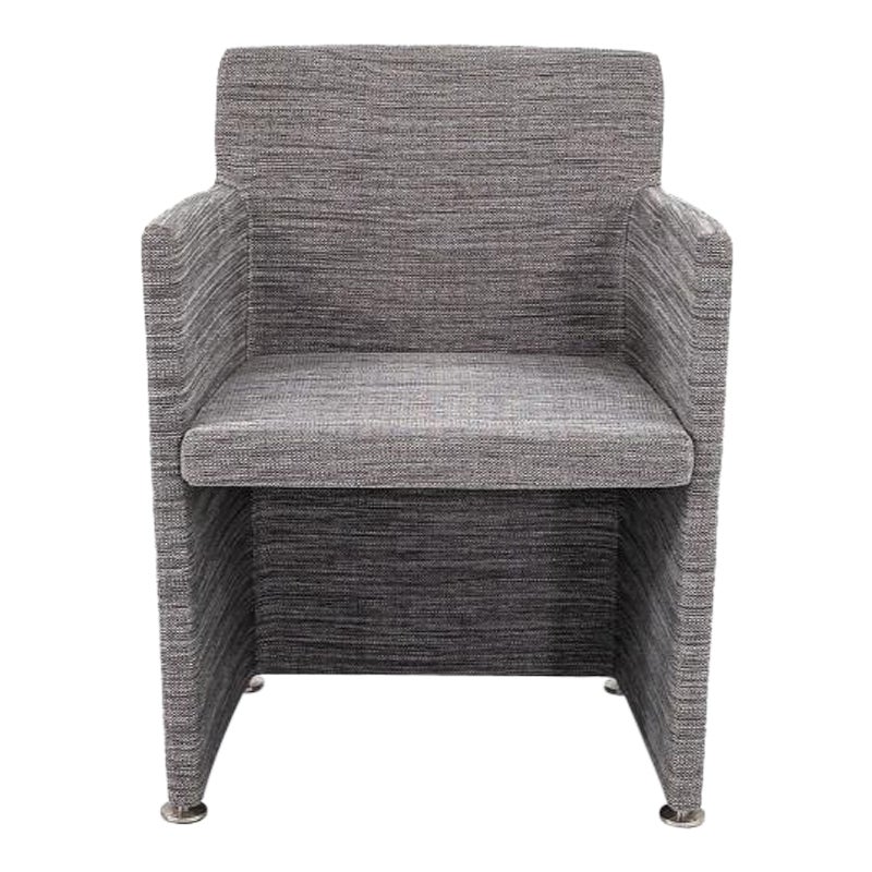 2022 Piero Lissoni for Cappellini Supersoft Chair with Armrest in Marrone/Grigio