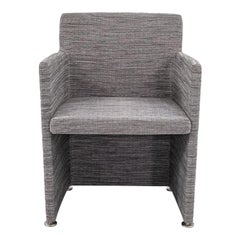 2022 Piero Lissoni for Cappellini Supersoft Chair with Armrest in Marrone/Grigio
