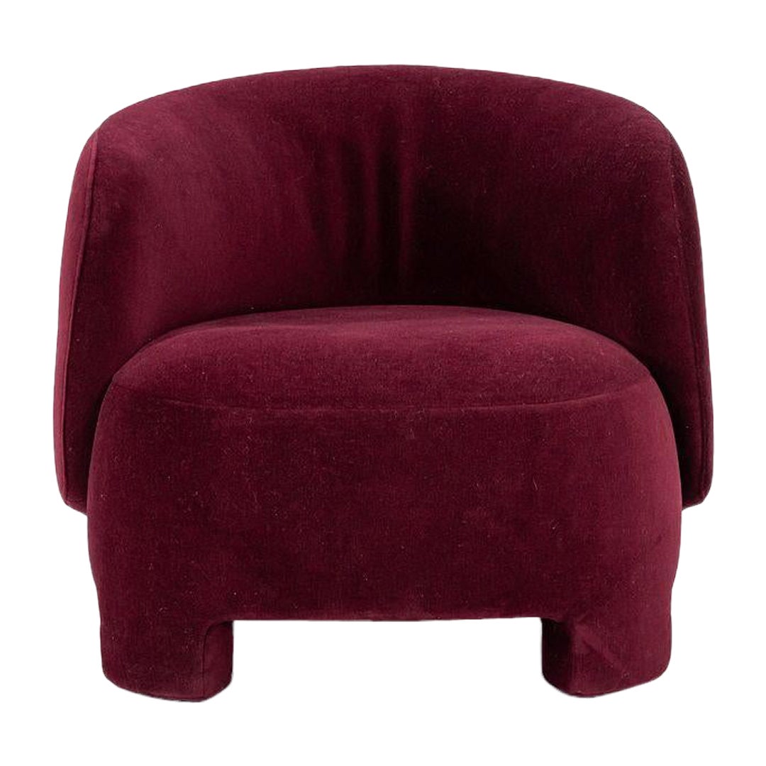 2023 Sebastian Herkner for Ligne Roset Taru Armchair in Gentle Bordeaux