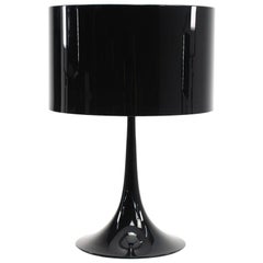 2020 Spun Light T1 Table Lamp Shiny / Gloss Black by Sebastian Wrong for Flos