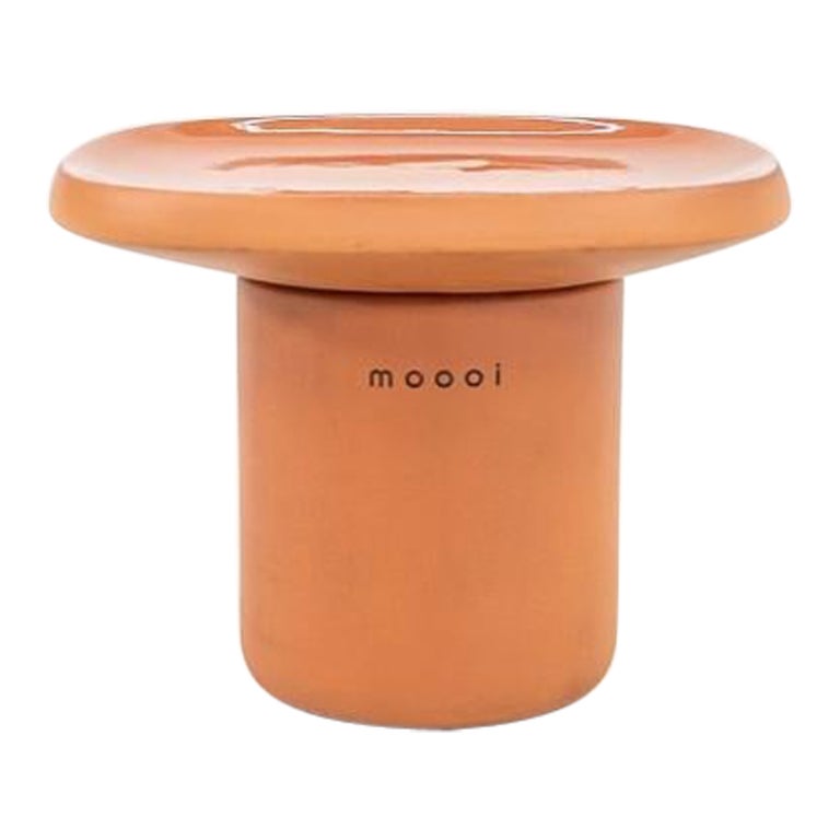 2022 Simone Bonanni for Moooi Obon Side Table Square High in Terracotta