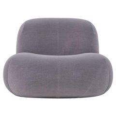 2023 Chaise longue Yabu Pushelberg Pukka en tissu gris fer doux