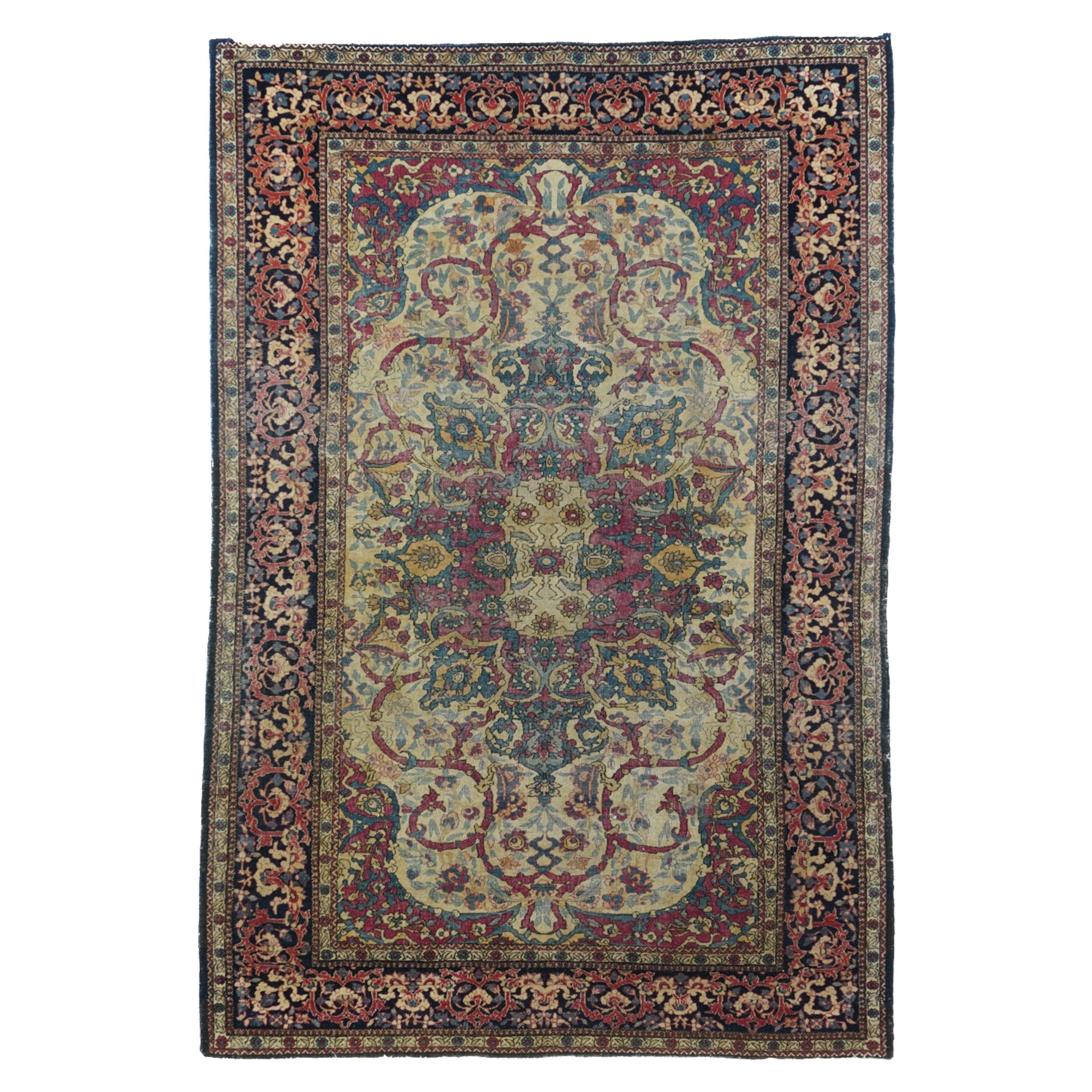 Antique Farahan Sarouk Rug 4'7'' x 6'10''