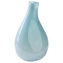 Nigel Coates for Salviati Vintage Large Oversized Blue Italian Murano Glass Vase