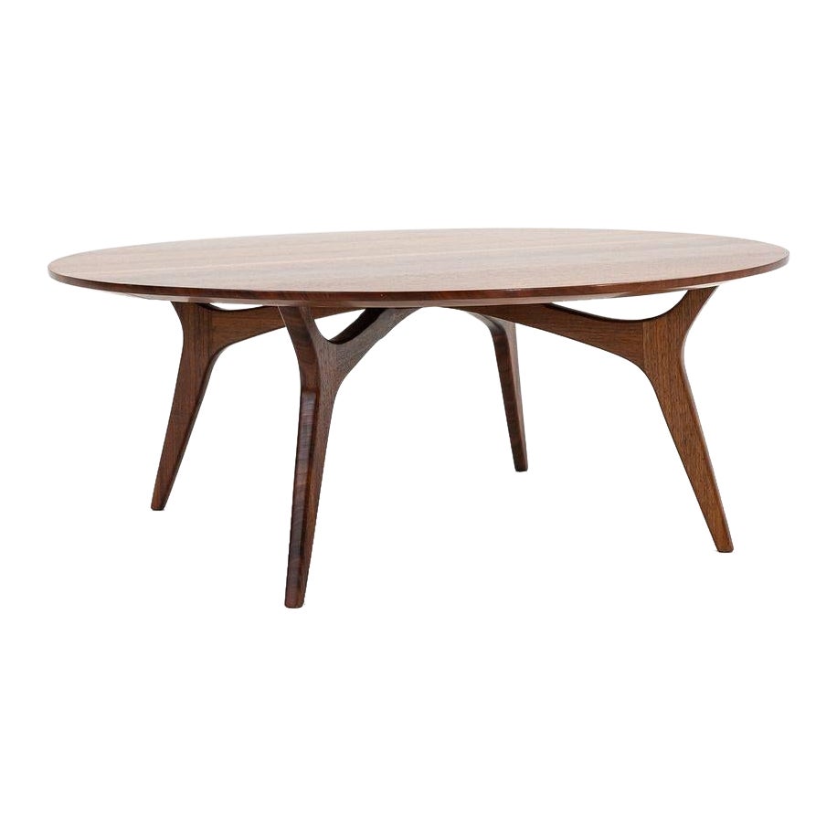 1960 Rare Studio Table Studios en noyer noir par Rude Osolnik