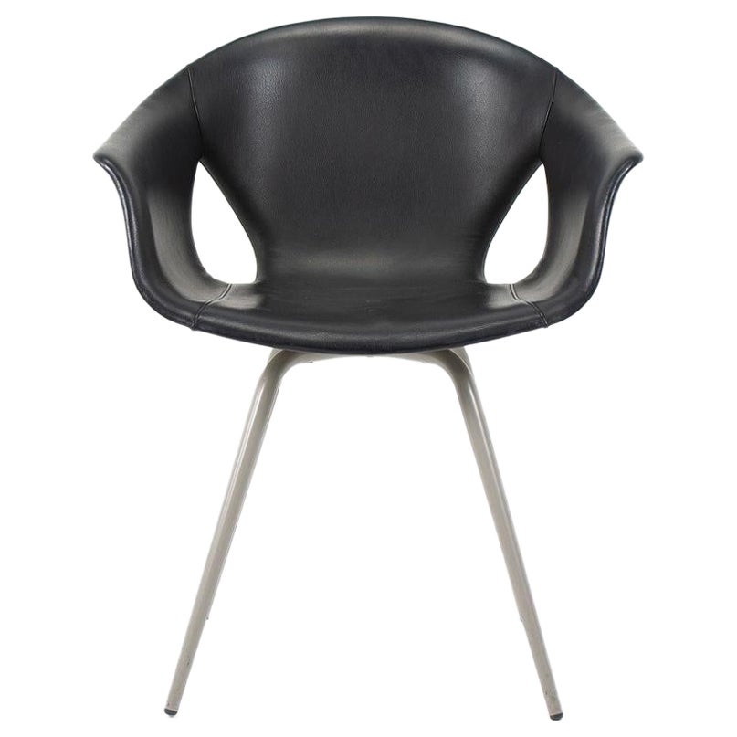 2013 Ginger Ale Leather Dining Chairs by Roberto Lazzeroni for Poltrona Frau