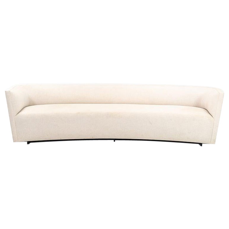 2020 Custom Sculptural Sofa in the Dunbar Style from NYC Tower in Off-White For Sale