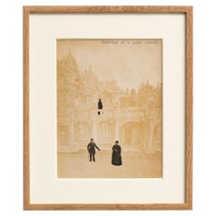 Early 20th Century Framed Cover of Antollogie de la Poesie Naturelle Book