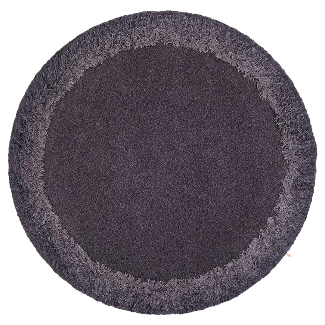 2021 Ellinor Eliasson for Kasthall #46 Round Feather Raven Rug 502 8 ft diameter