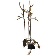 Fabulous Antler Fireplace Tool Set