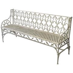 Large French Val D'osne Cast Iron Garden Bench