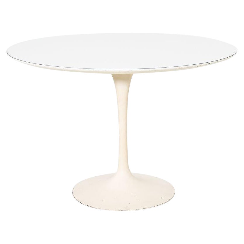 1960er Jahre Eero Saarinen für Knoll Tulip Pedestal Esstisch mit runder Laminatplatte
