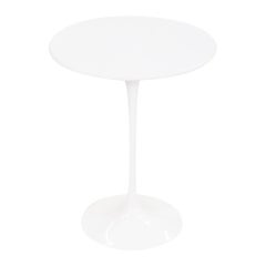 2008 Eero Saarinen for Knoll Tulip Pedestal Round Side Table w/ 16" Laminate Top