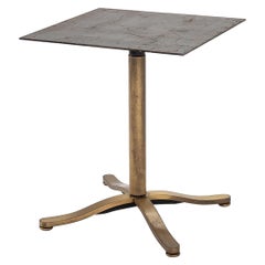 Basi per tavoli da pranzo in bronzo massiccio di Nicos Zographos del 1980 con piani quadrati o rotondi