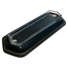 Cellier Stitched Leather Pen Holder in the Style of Jacques Adnet