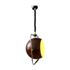 Brown Gepo Mid Century Eyeball Pendelleuchte, 1970er Jahre