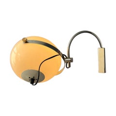 Vintage Space Age Anvia Mushroom Arc Wall Lamp, 1970s