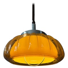 Dijkstra Blumen-Plexiglas-Hängelampe aus dem Space Age, 1970er Jahre
