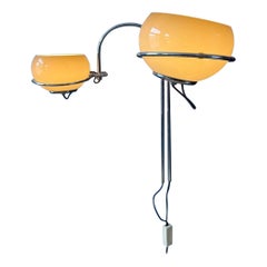 GEPO Space Age Double Arc Mushroom Wall Lamp, 1970s