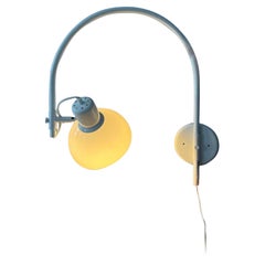 Lampada da parete ad arco bianco del Mid Century Herda Space Age, anni '70