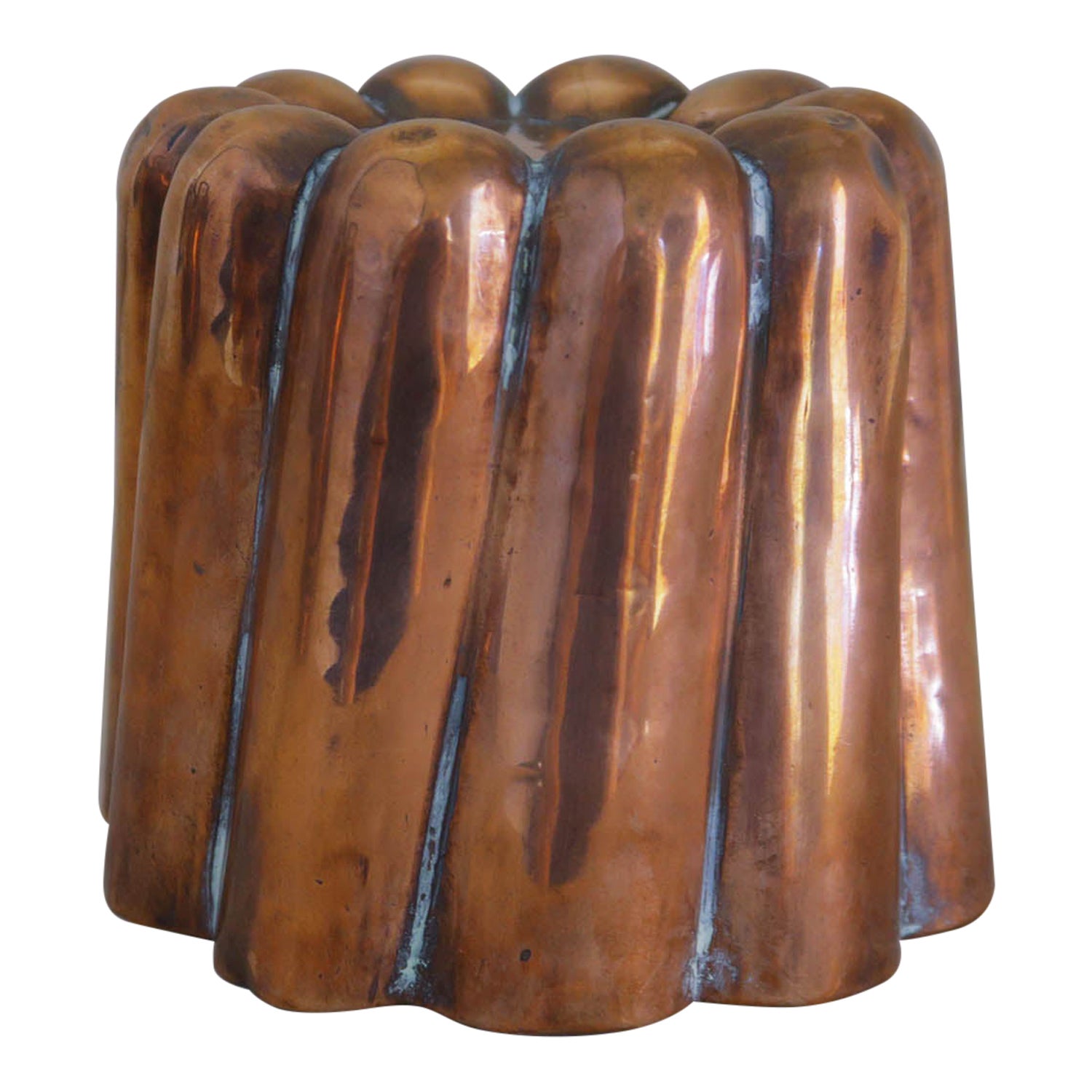Molde de gelatina de cobre antiguo. Inglés Siglo XIX