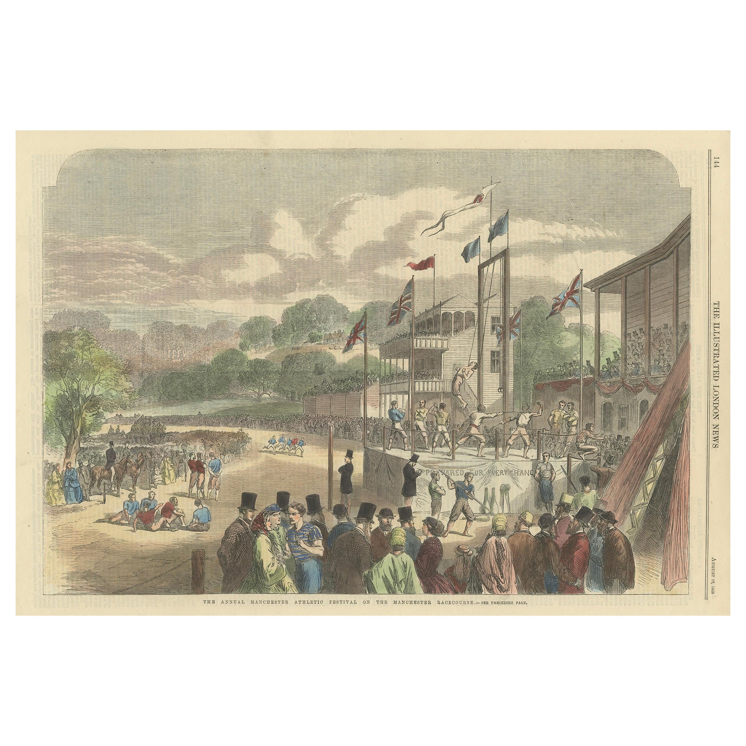 Festive Athletics: The Annual Manchester Athletic Festival, The Racecourse, 1877 For Sale