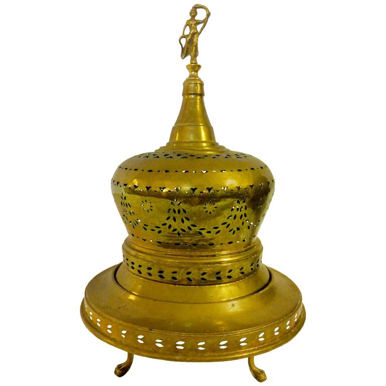 19th Century Turkish Brass Brazier For Sale at 1stdibs