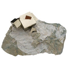 Pyrite Cube on Basalt from Navajún, La Rioja Province, Spain (1.7 lbs)
