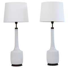 Set of floor-size glass lamps by Svend Aage Holm Sorensen, 1960s, Denmark