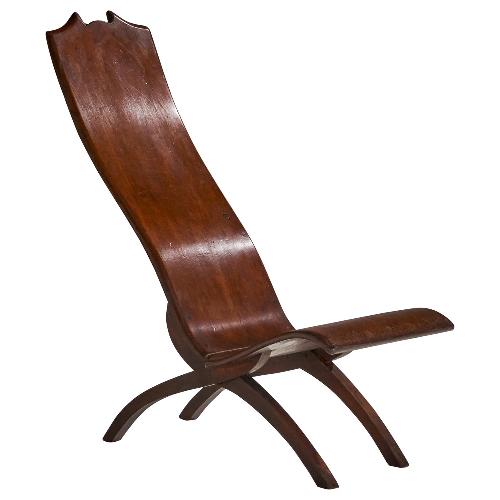 William Callaghan, Silla de astrónomo, caoba, Reino Unido, década de 1880