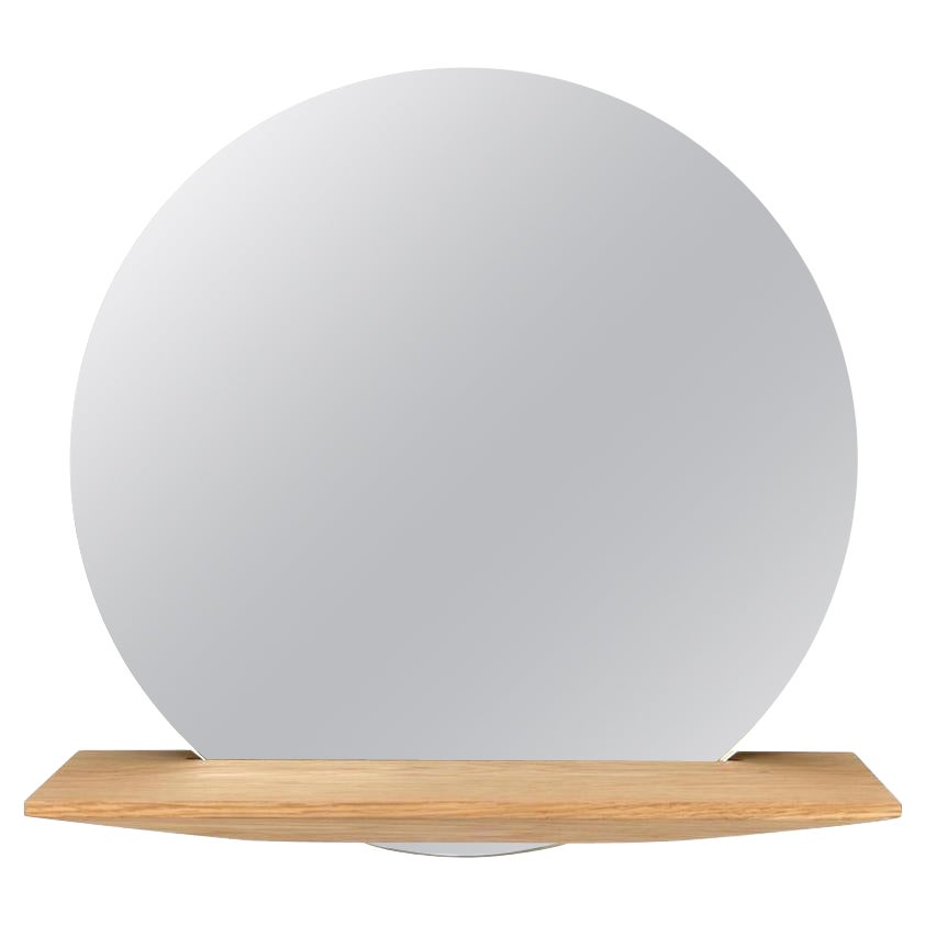 Miroir taille Schonbuch personnalisable avec étagère par Studio Taschide