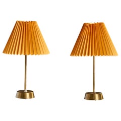 ASEA, Tischlampen, Messing, Papier, Schweden, 1950er Jahre