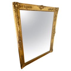 Large early 19th century gilded over mantle