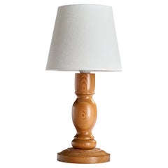 Swedish Designer, Table Lamp, Pine, Sweden, 1970s