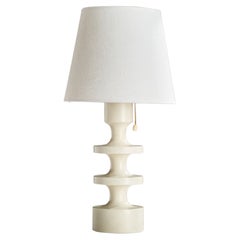 Uno Kristiansson, Tischlampe, Holz, Schweden, 1970er Jahre