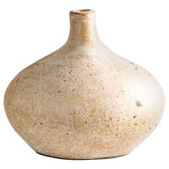 Pebble Vase, Handmade Textured Terracotta Organic Shape in Natural