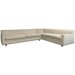 Vintage Elegant and Refined Two-Piece Sectional Sofa by Harvey Probber
