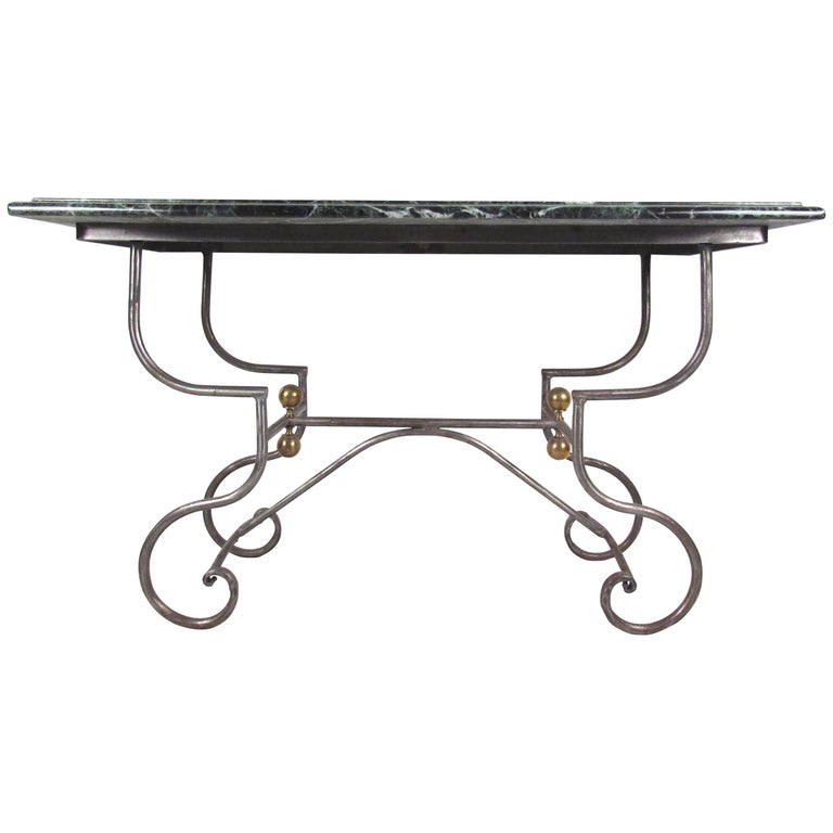 Marble Top Console Table For Sale at 1stDibs