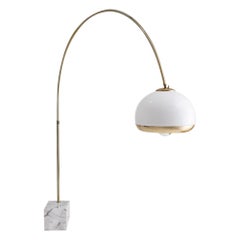 Harvey Guzzini Arc Floor Lamp With Marble Base