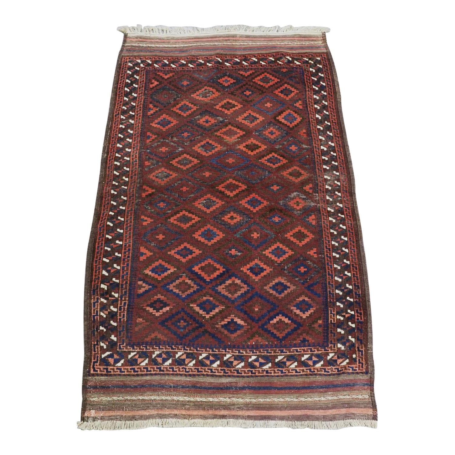 Antique Timuri Or Baluch Rug, Western Afghanistan, Scarce Design, Circa 1880
