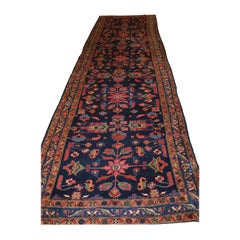 Antique Hamadan Village Runner Of Large Size, Circa 1900/20