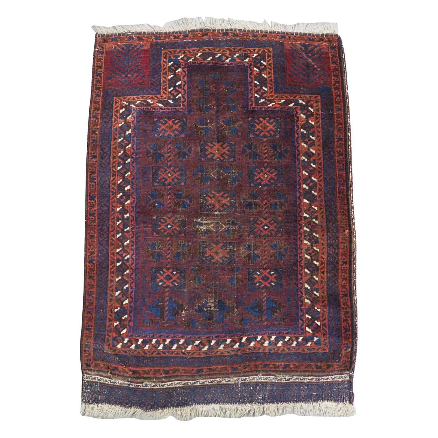 Antique Baluch Prayer Rug, Timuri / Yaqoub Khani, Circa 1880