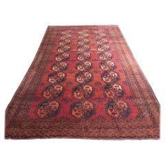 Tapis turkmène afghan Ersari ancien au design traditionnel, vers 1900