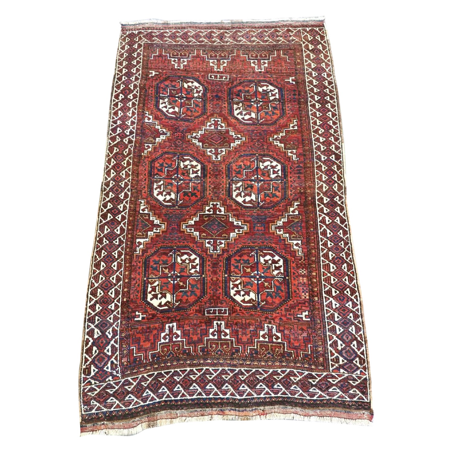 Antique Rug Baluch Salar Khani Design, Circa 1900